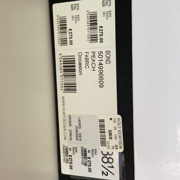 Kurt Geiger champagne sparkly shoes - 8.5 - Picture 5 of 5